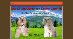 Desktop Screenshot of eastcountyamericancockerspaniels.com